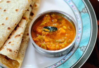 Quick Serving Veg Curry + Roti